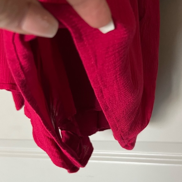 L*Space Cherry off the shoulder romper. Medium. - Picture 6 of 7